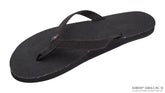 Hemp Black Single Layer Arch Narrow Strap