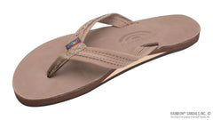 Madison Dark Brown Leather Single Layer 3/4” Strap and a 1/2” Braid on top