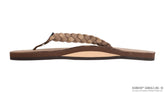 Twisted Sister-Dark Brown Topsole Sierra Brown Double Braid