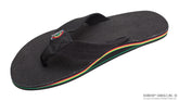 Single Layer Black Hemp w/ Rasta Midsole