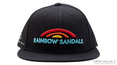 Rainbow® Sandals Black 100% Cotton Snap Back Hat