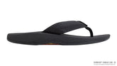 Mariner - Black Rubber Orthotic w\arch Tapered Nylon Strap