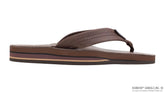 Classic Mocha Leather Double Layer Arch - Wide Strap