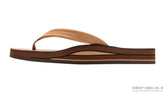Luxury Leather Buckskin Double Layer Arch 3/4" Medium Strap