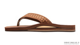 Bentley- Redwood Double Layer Arch Buckskin Woven Strap