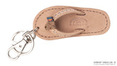 Sandal Crystal Key Chain Dark Brown