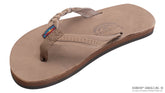 Kids Flirty Braidy- Premier Dark Brown Leather Braided Strap