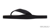 Single Layer Black Rubber Top Black 1" Nylon Strap