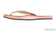 Single Layer Sierra Leather Melon Midsole Narrow Strap