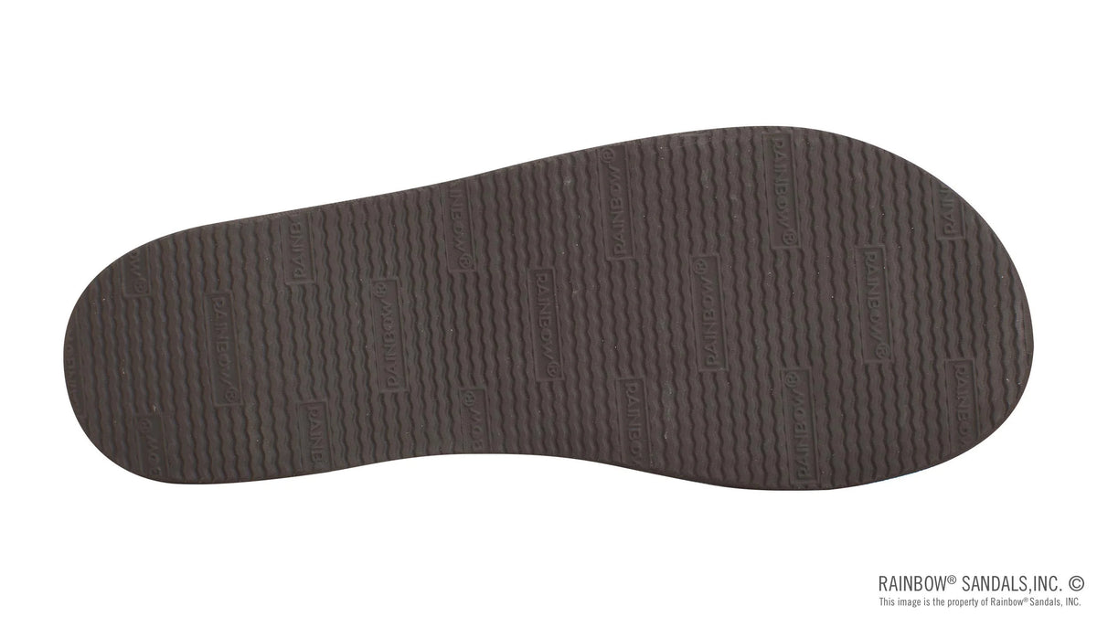Madison Dkbrwn Lthr 6-Layer Wedge 3/4@Strp w/1/2@Braid on tp