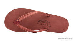 Single Layer Cognac Premier Leather Fawn Midsole NarrowStrap