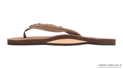 Premier Leather Dark Brown Single Layer 1/2" Braid on Narrow Strap