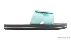 Grombow Slides - Aqua Strap/Pinline Grey Soft Top