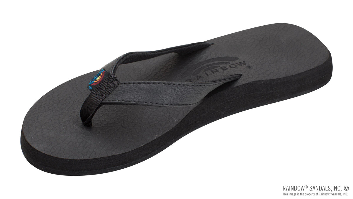 The Cottons - Soft Rubber Topsole Black Tapered Strap