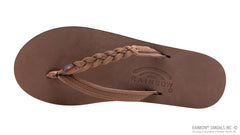 Flirty Braidy Double Layer Dark Brown Leather w/ Braid